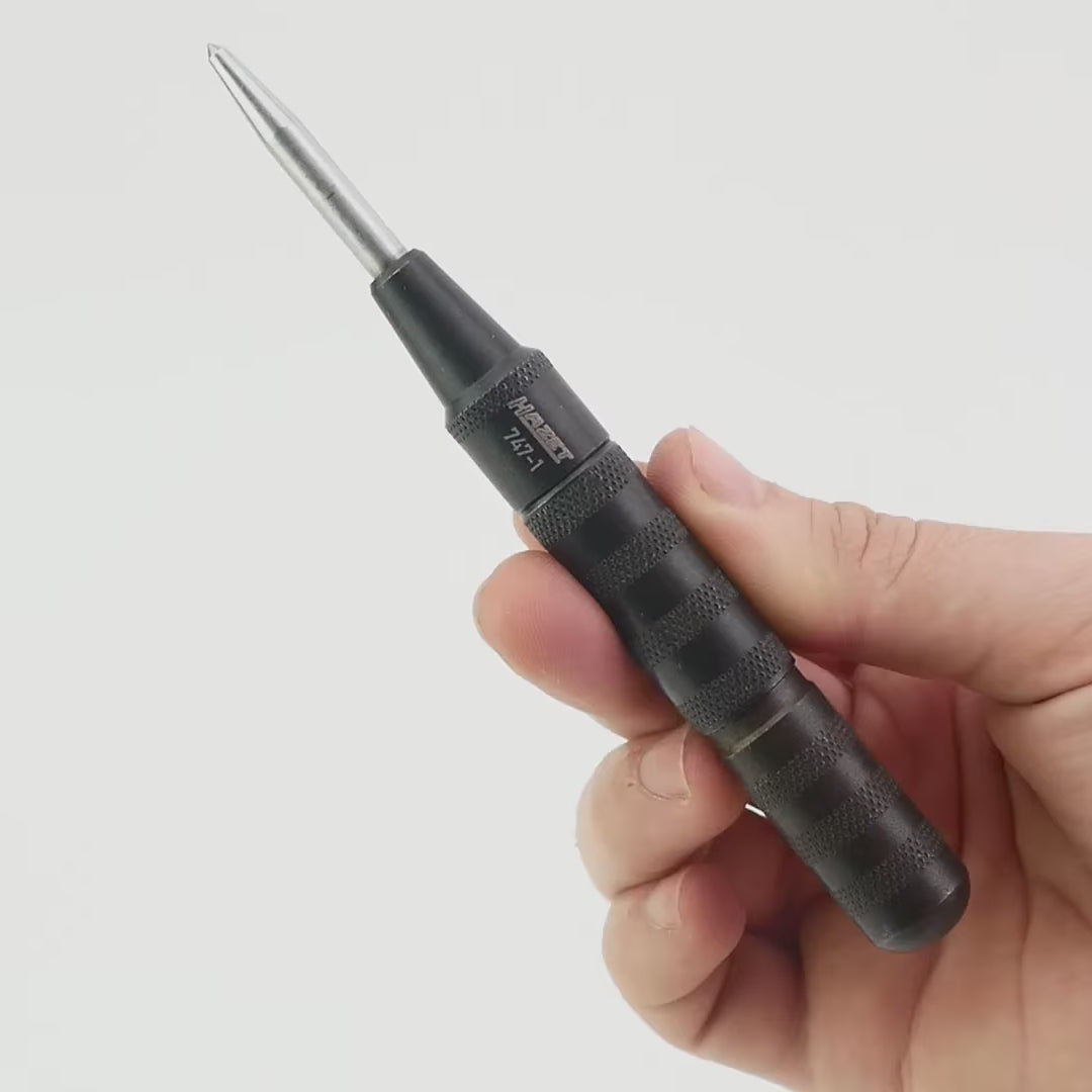 Load video: Hazet 747-1 Center Punch, Self-Punching