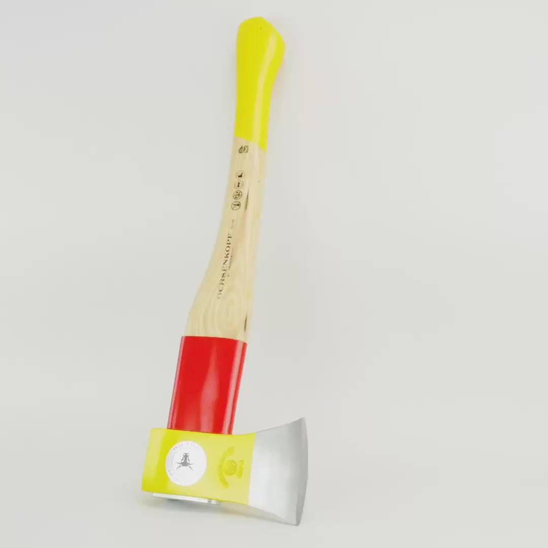 Load video: Ox Head OX 644 H-1255 Split-Quick Hatchet, Rotband-Plus, 1250g