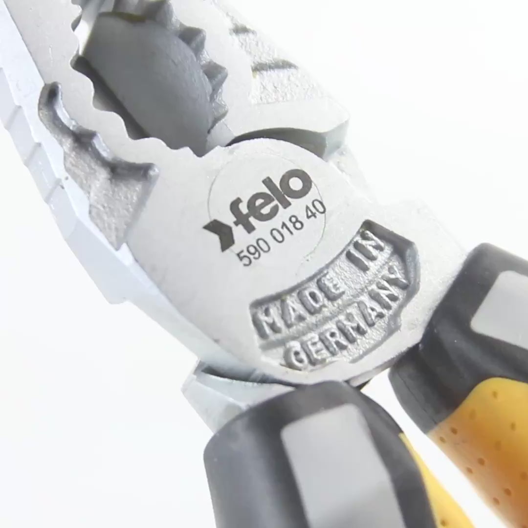 Load video: Felo 7" Combination Pliers