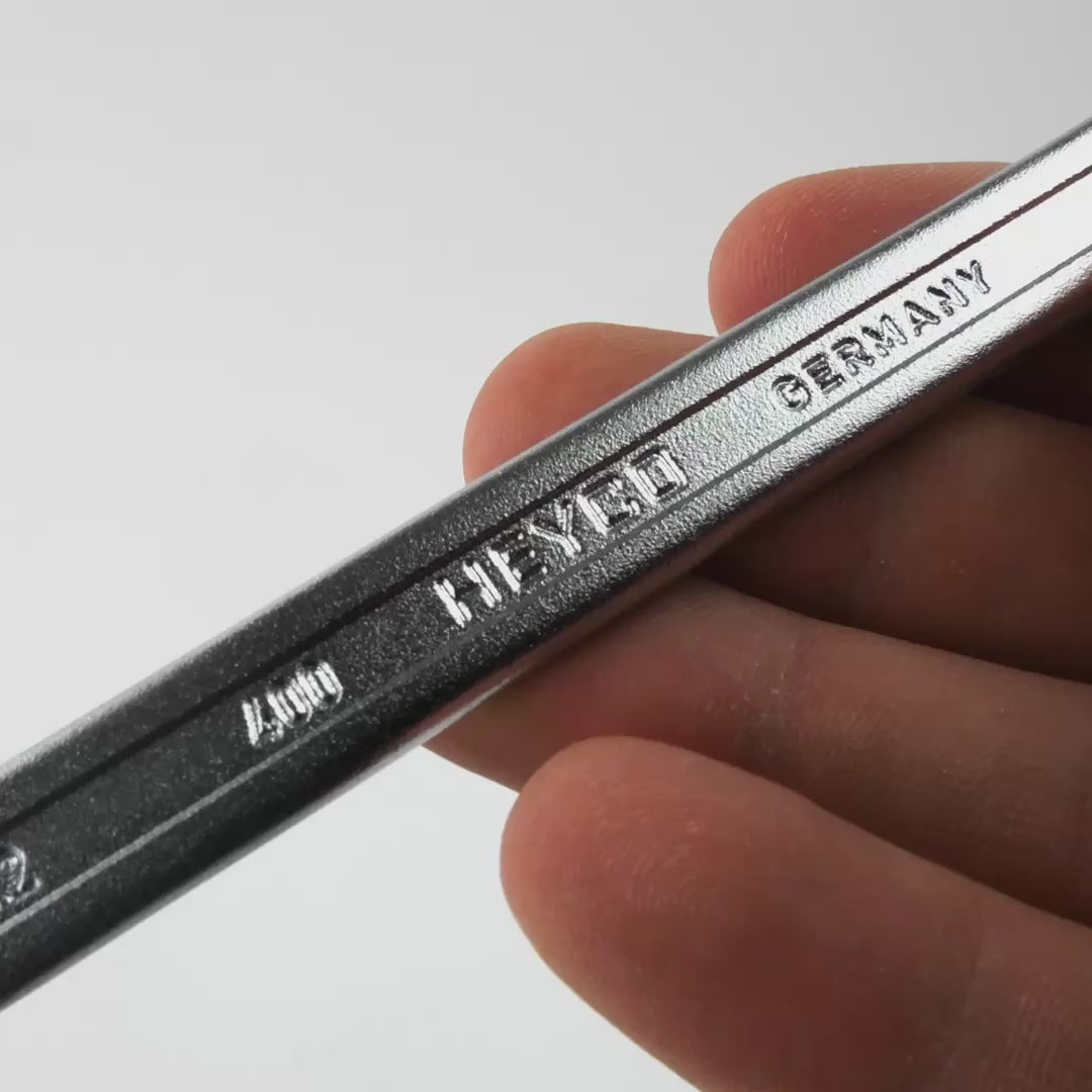 Load video: Heyco Combination Wrench, Metric - 12mm