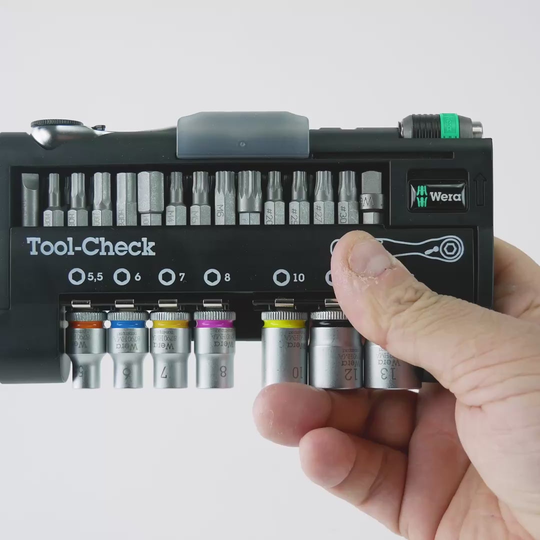 Load video: Wera 200995 Tool-Check Automotive