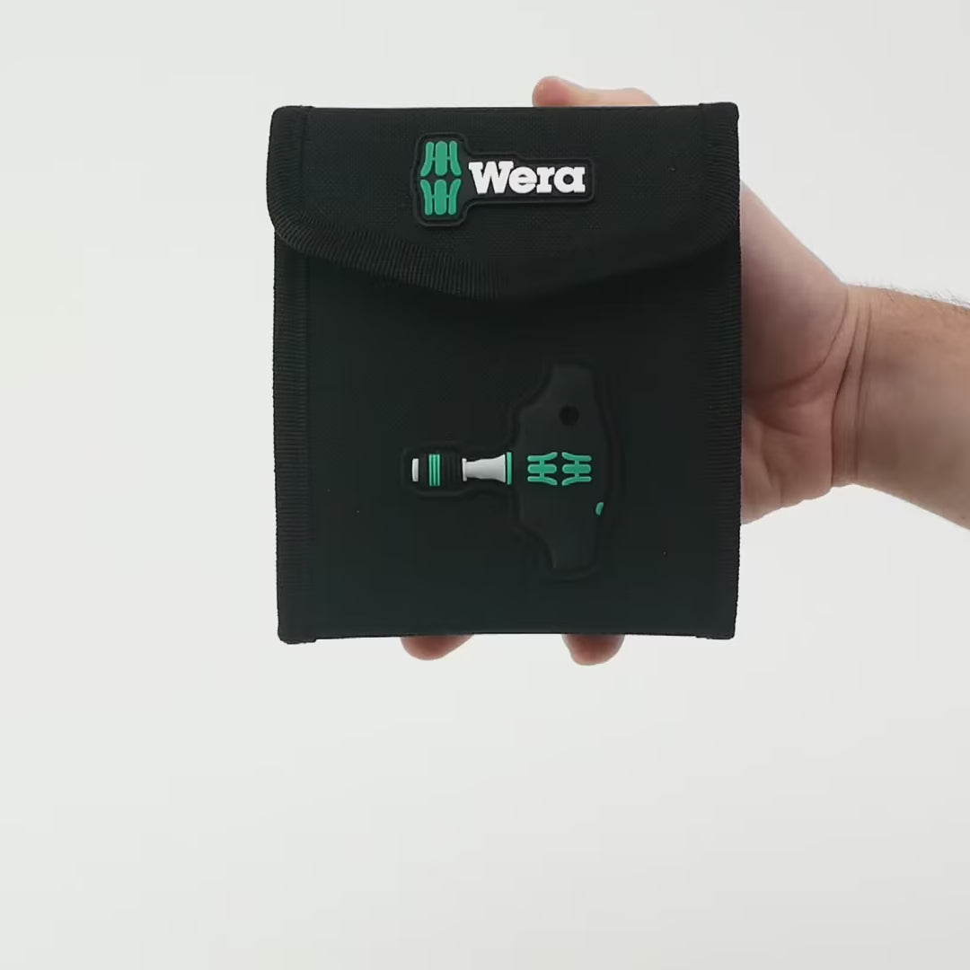 Load video: Wera 057473 Kraftform Kompakt 400 RA Imperial Set 1, 17 Pieces