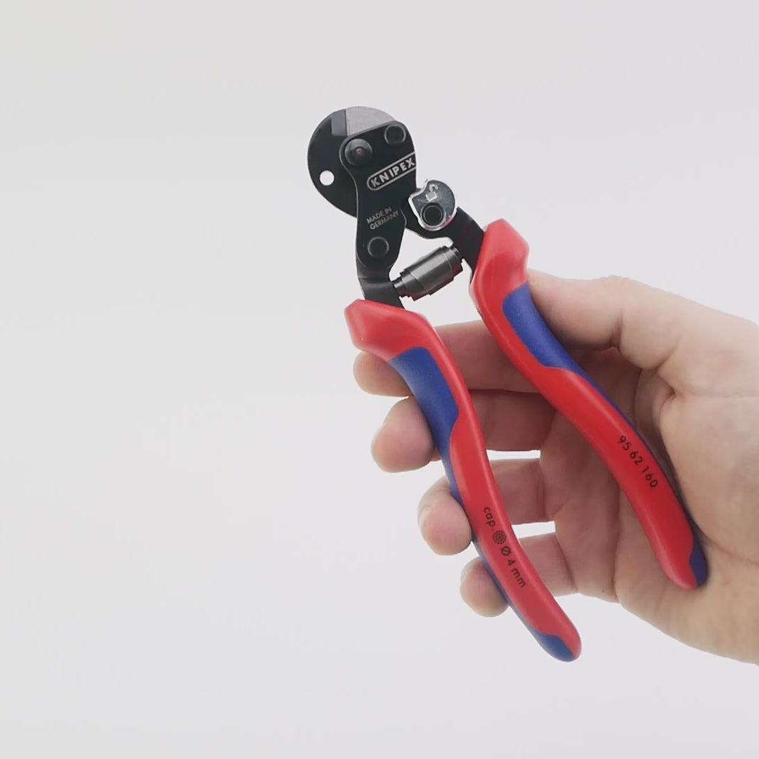 Load video: Knipex Compact Wire Rope Cutters  - MultiGrip