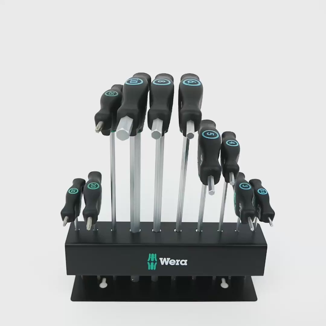 Load video: Wera 004174 T-handle Bicycle Set 6, 10 Pieces