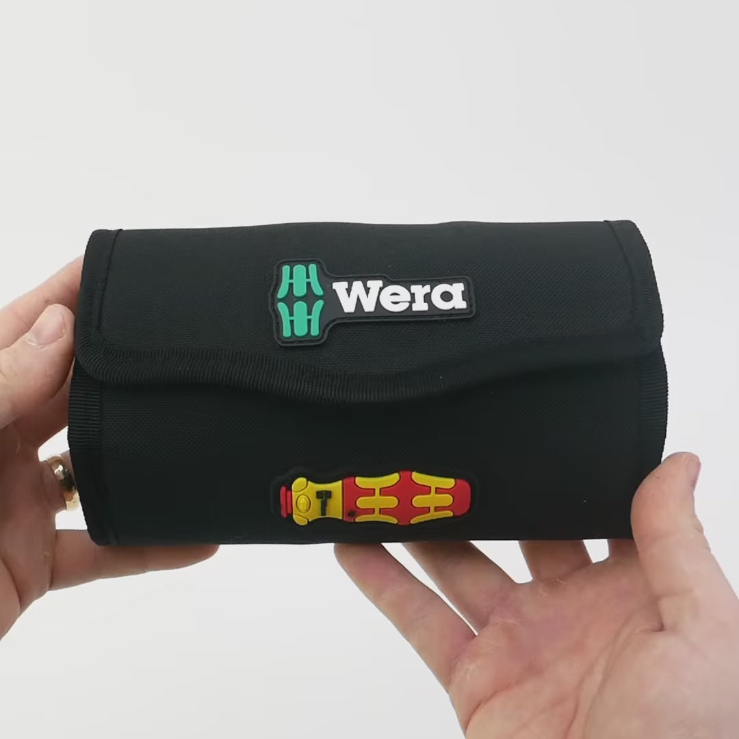 Load video: Wera 006618 Kraftform Kompakt VDE 17 RA 1 Set, 17 Pieces
