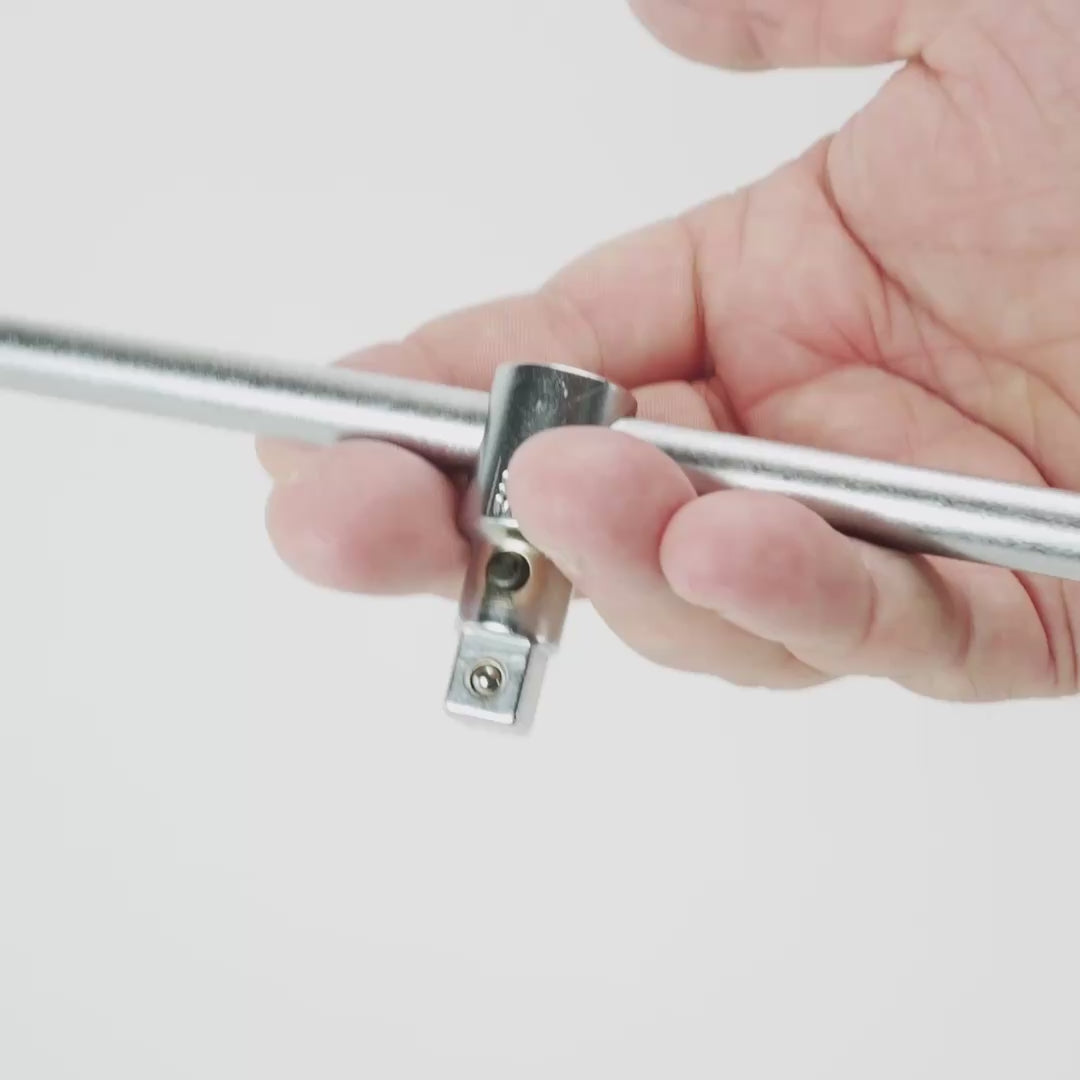 Load video: Stahlwille 425QR QuickRelease Sliding T-handle, 3/8" Drive