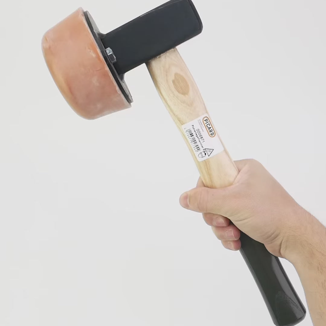 Load video: Picard 68 Pavers' Hammer with Ash Handle, Reduced Rebound, 2150g