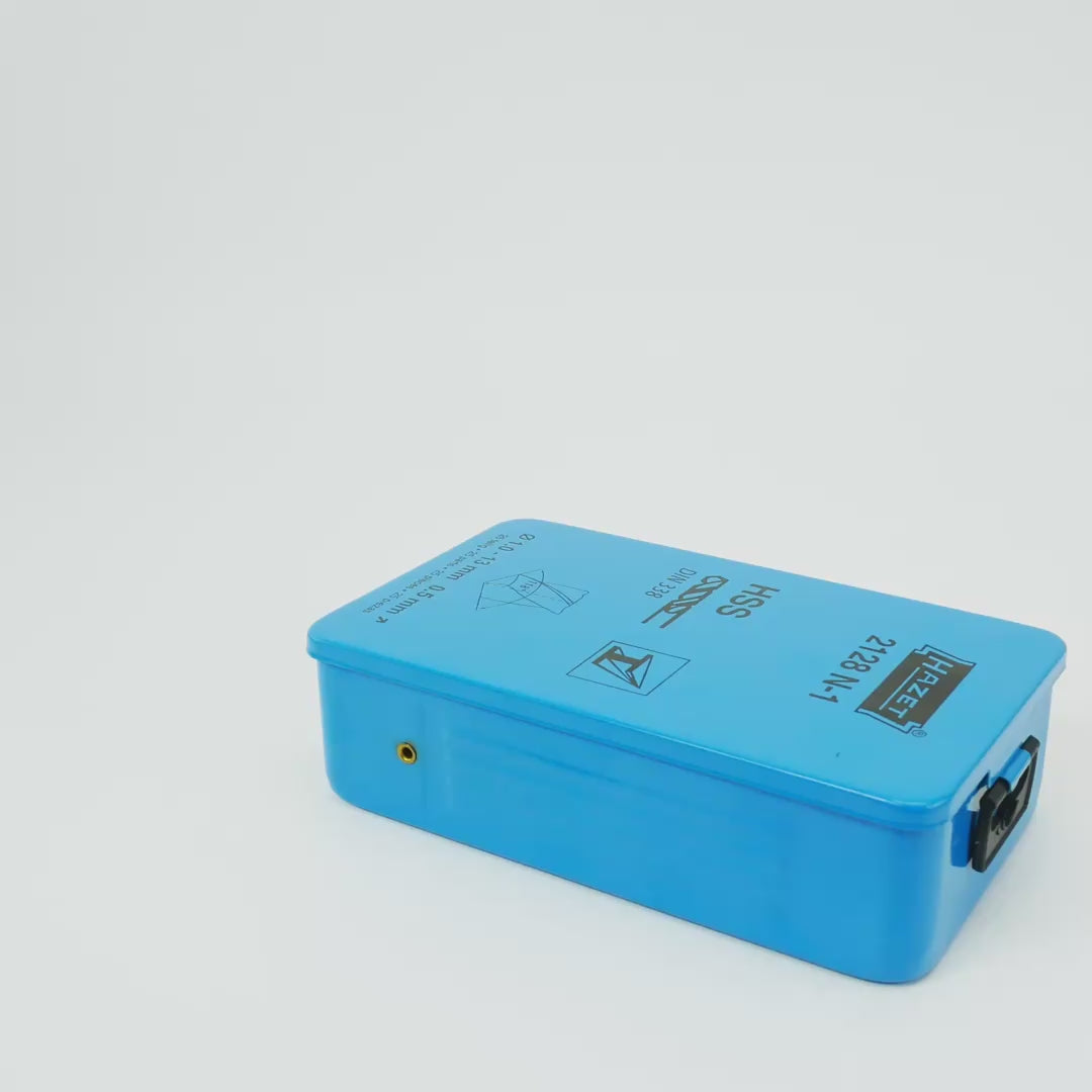 Load video: Hazet 2128N-1 HSS Twist Drill Bits in Case, 25 pcs