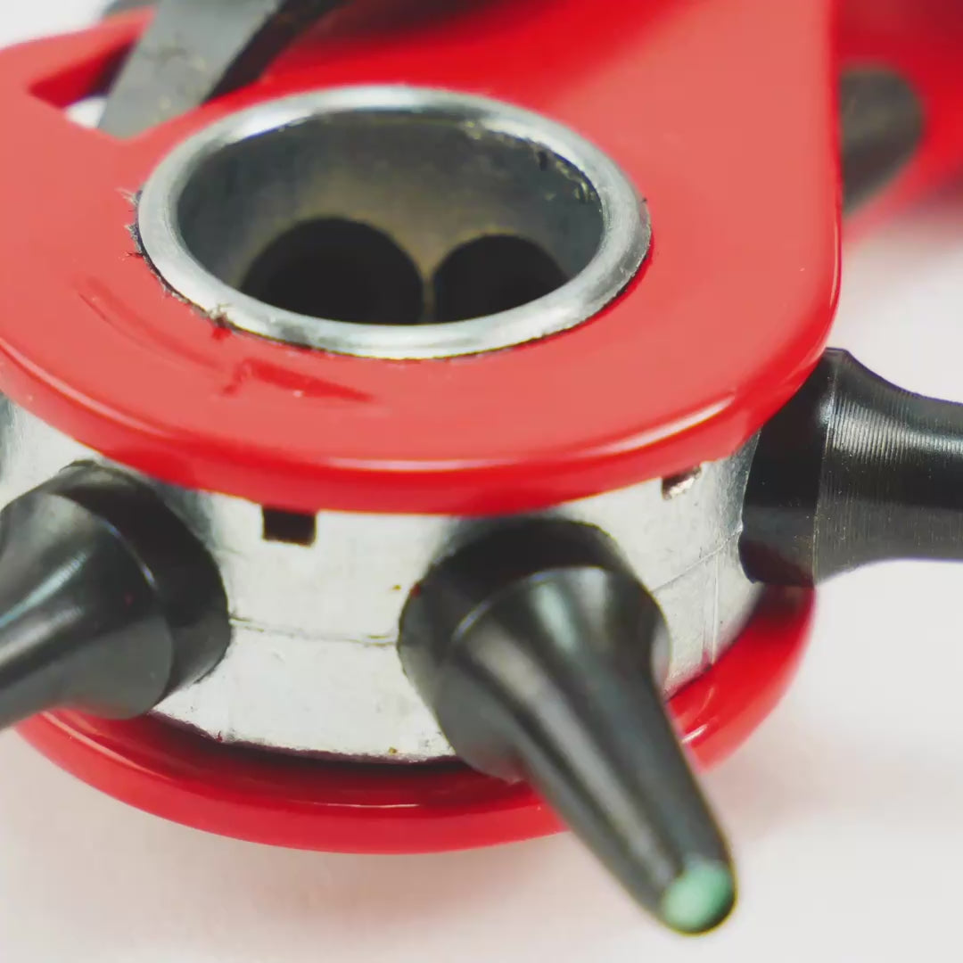 Load video: Knipex Revolving Punch Pliers