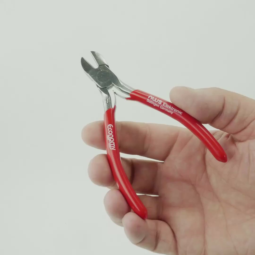 Load video: NWS 4.75" Side Cutter  - MicroFinish - Plastic Grip