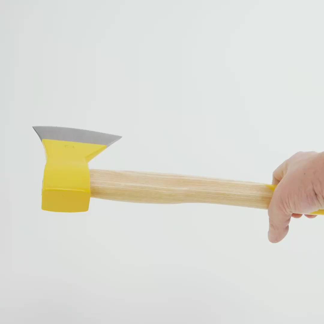 Load video: Ox Head OX 235 E-0802 Forestry Hatchet with Ash Handle, 800g