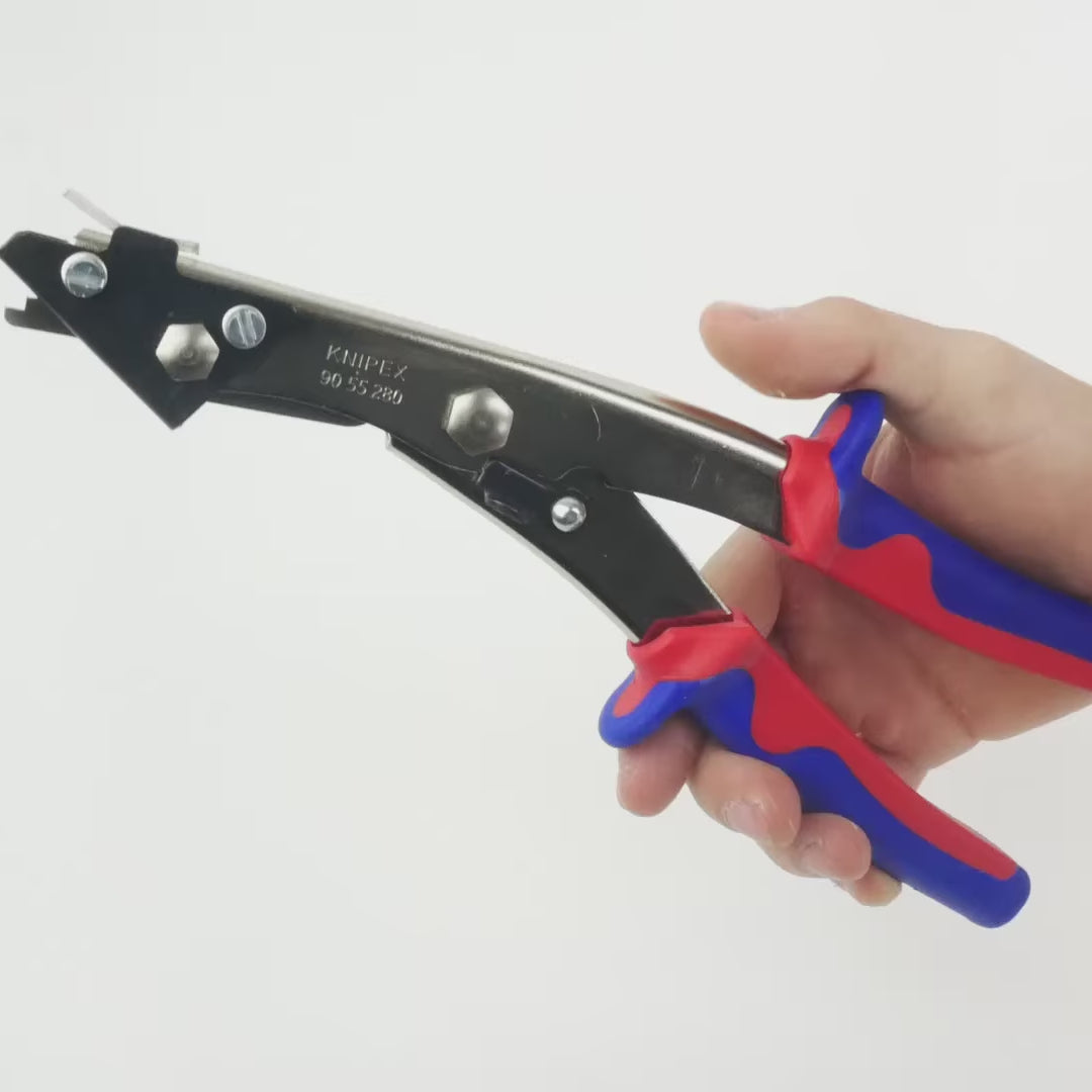Load video: Knipex Sheet Metal Nibbler