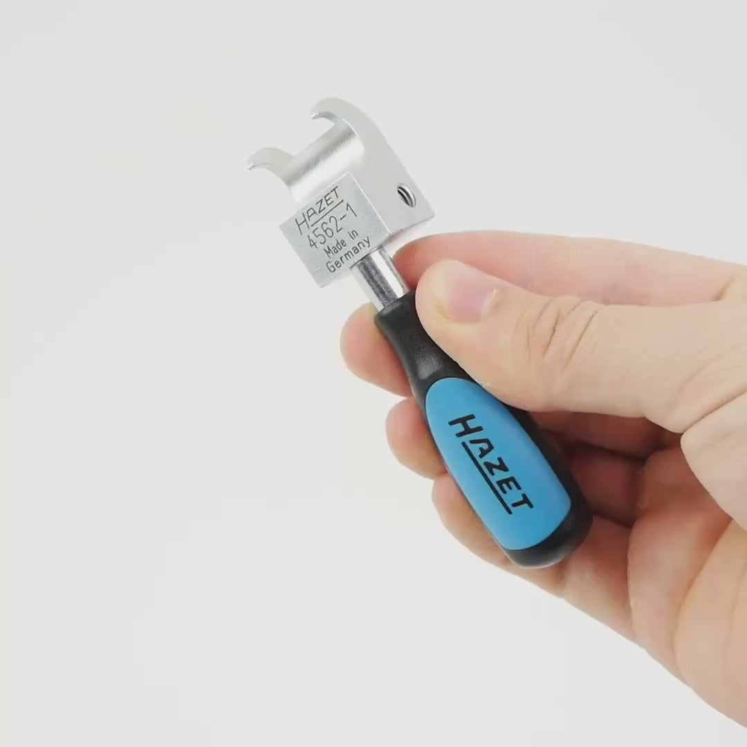 Load video: Hazet 4562-1 Operating Tool for Henn Clamps
