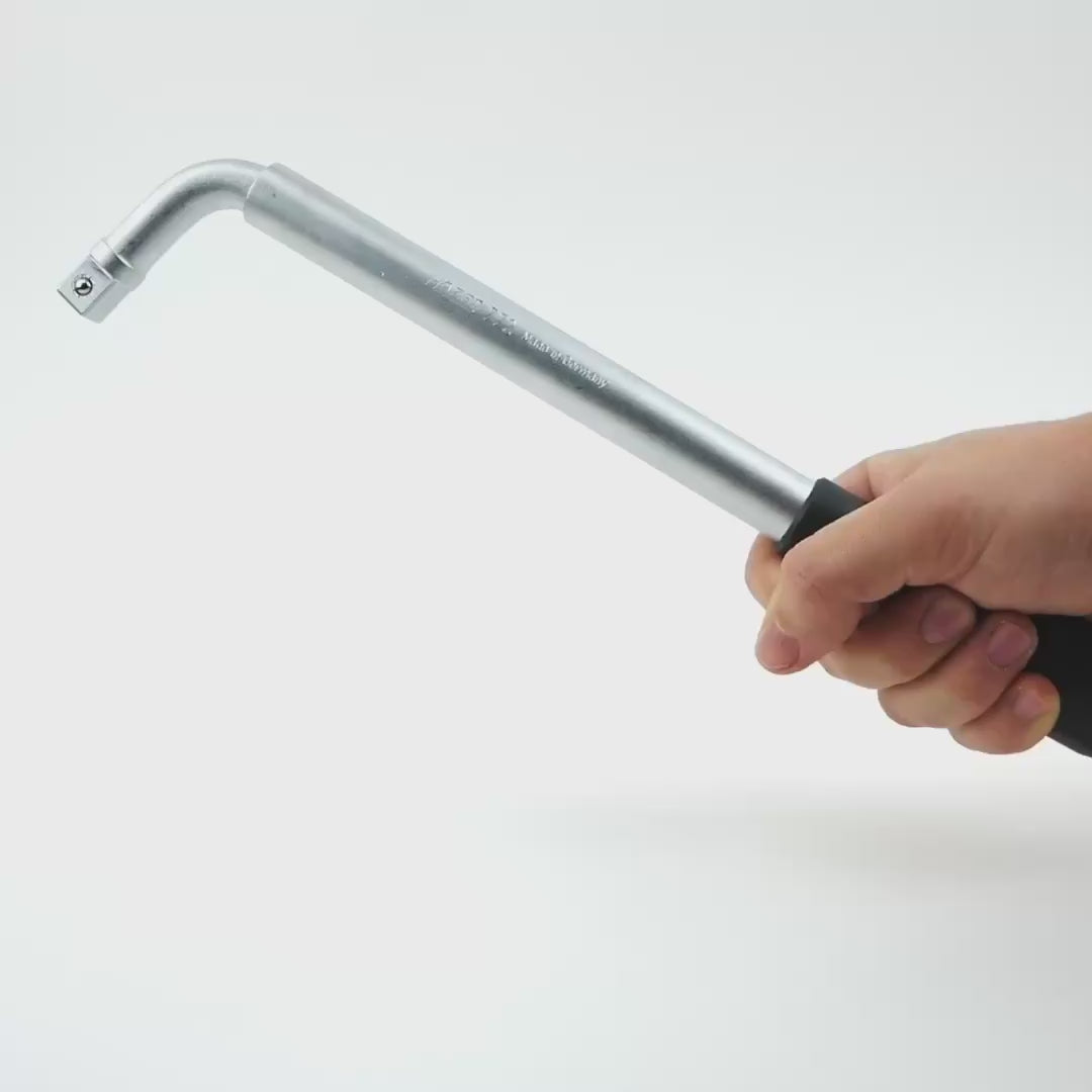 Load video: Hazet 772 Telescopic Wheel Nut Breaker Bar, 1/2" Drive
