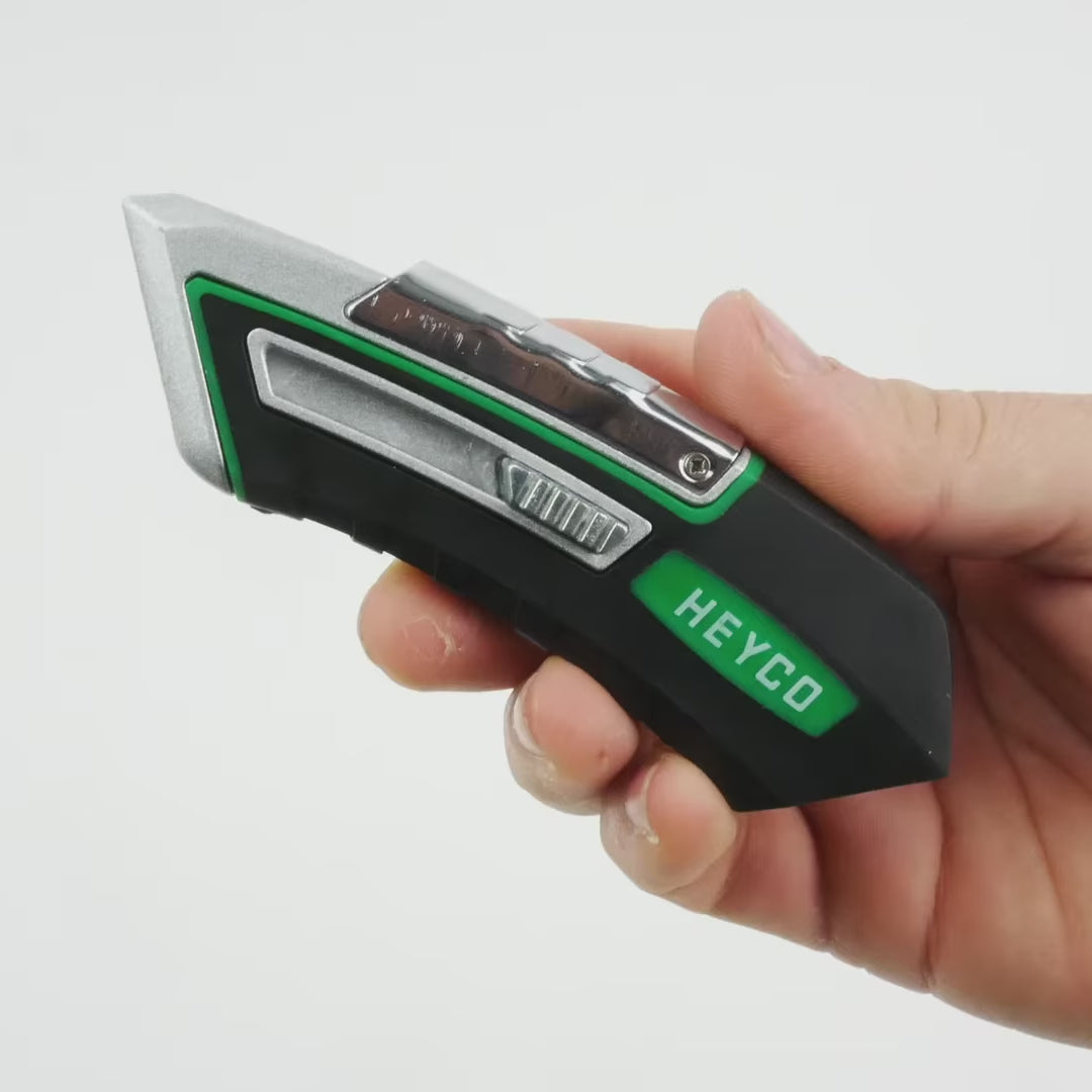 Load video: Heyco Retractable Safety Cutter Knife