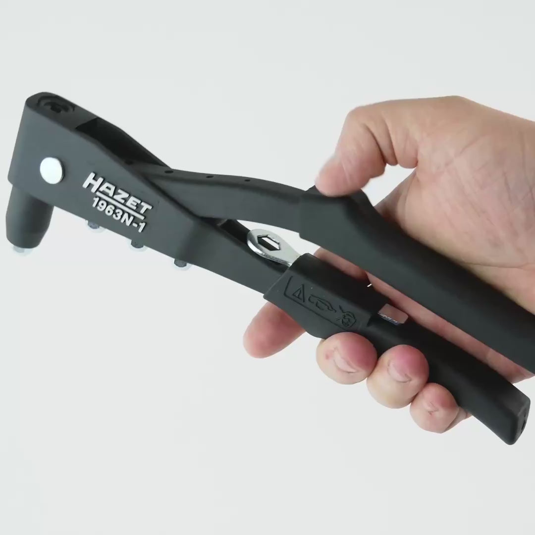 Load video: Hazet 1963N-1 Hand riveting tool