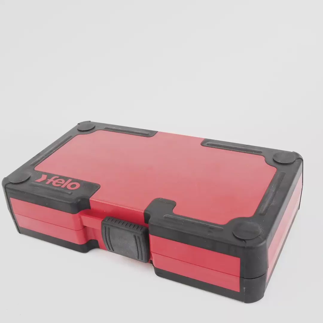 Load video: Felo E-Smart 14 piece Square 2 Set - Slotted, Phillips, Square, Torx Tip Insulated Blades with 2 Handles