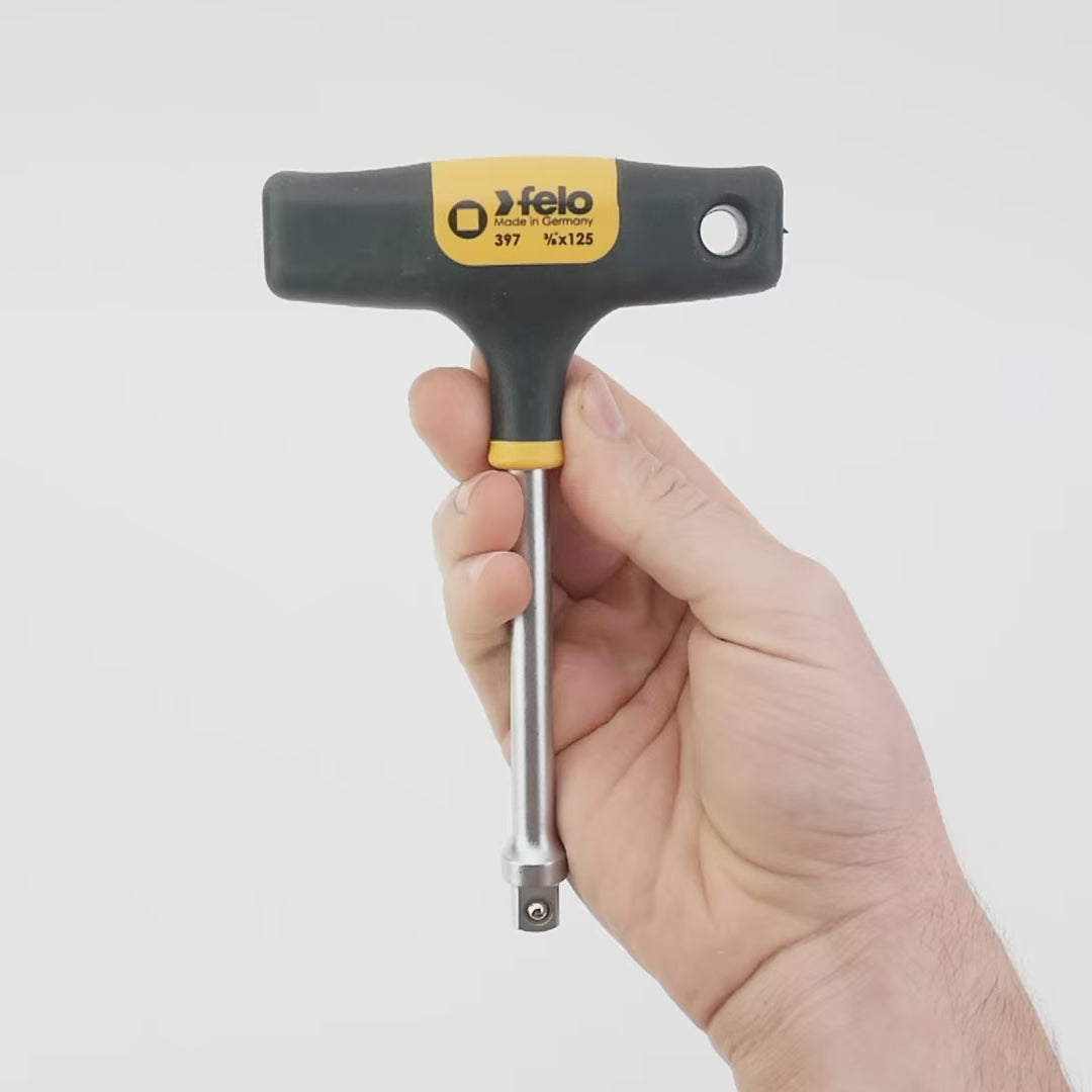 Load video: Felo T-Handle with 3/8" Square Drive