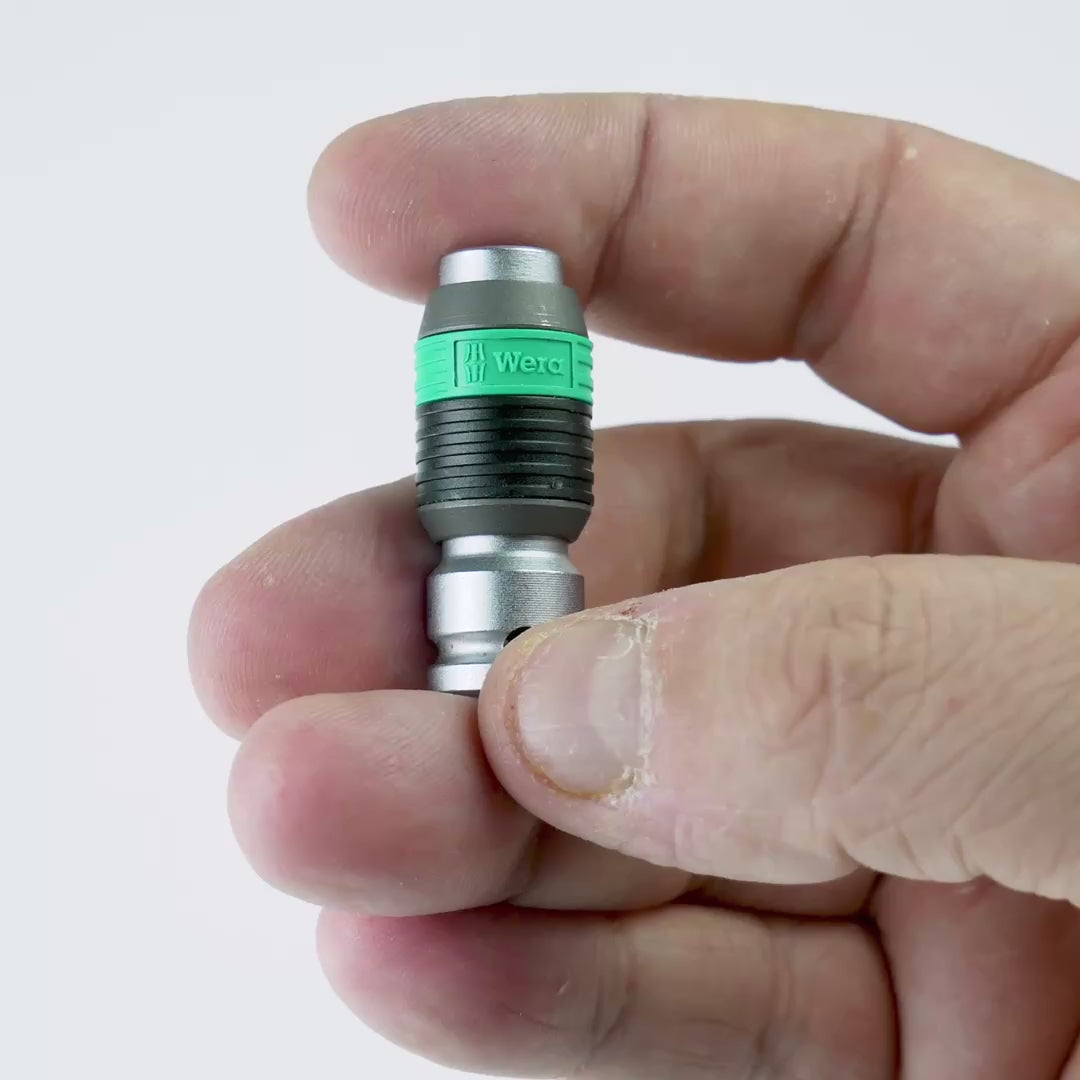 Load video: Wera 003529 Zyklop Bit Adaptor 1/4" Drive