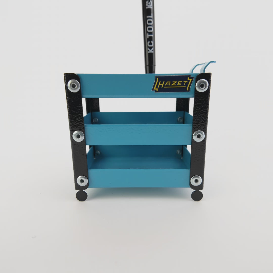Load video: Hazet 1868-25 Service Trolley Model Desk Organizer