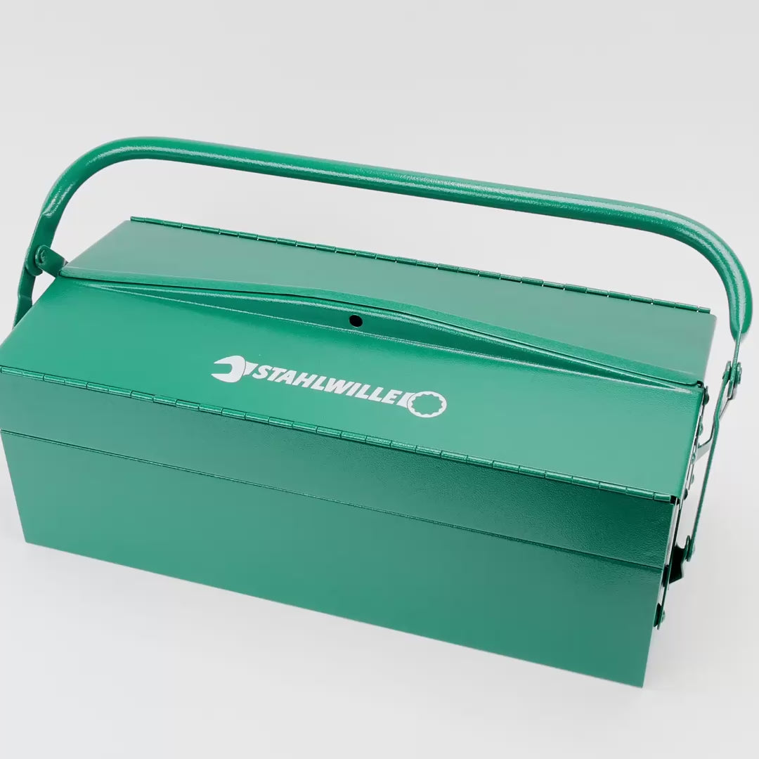 Load video: Stahlwille 83/010 Tool Box, 3 trays