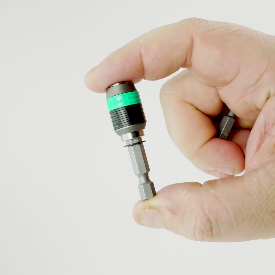 Load video: Wera 052500 Rapidaptor Universal Bit Holder