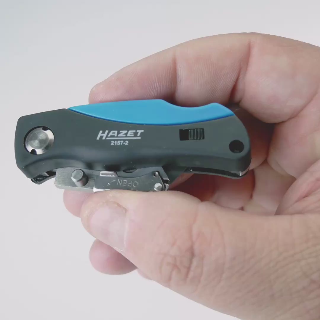 Load video: Hazet 2157-2 Mini utility knife