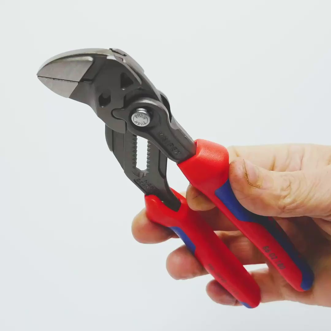Load video: Knipex 7" Pliers Wrench - MultiGrip