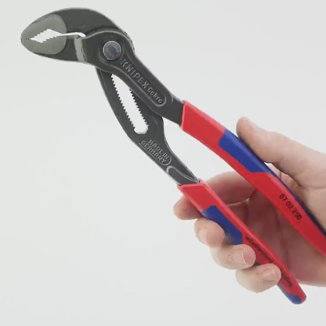 Load video: Knipex 10" Cobra Pliers - MultiGrip