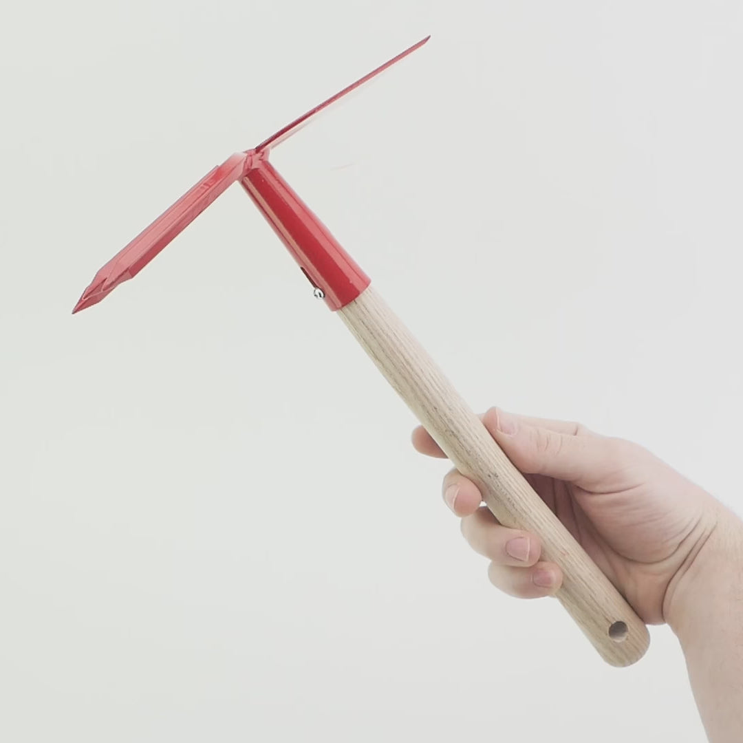 Load video: Berger Double Headed Hand Cultivator, 12"