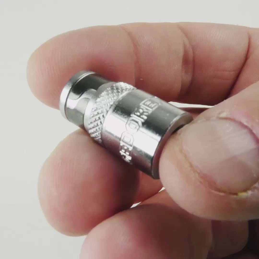 Load video: Gedore 620 Square Drive to Hex Bit Adaptor, 1/4"-1/4"