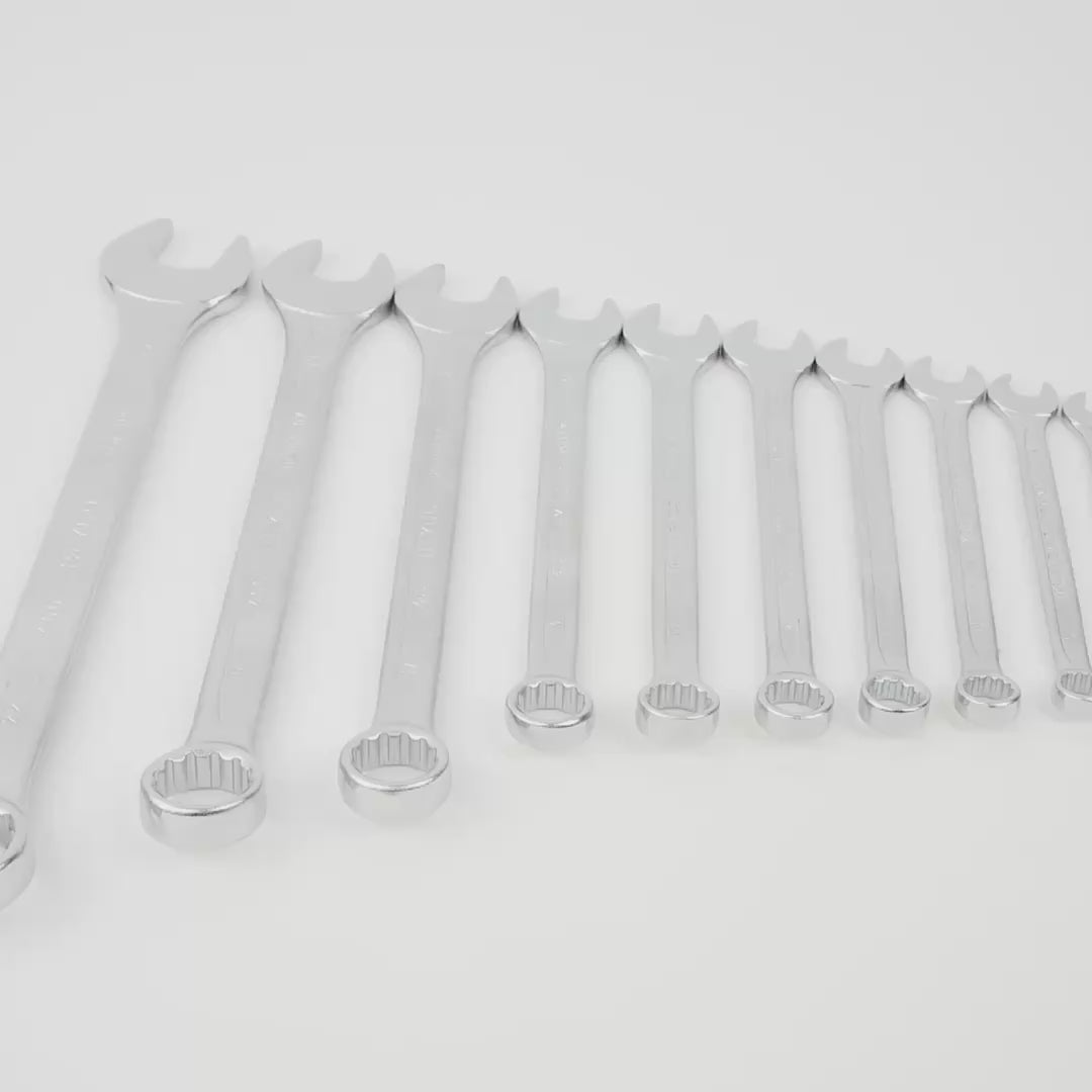 Load video: Heyco Metric 8-22mm Combination Wrench Set, 10 Pieces