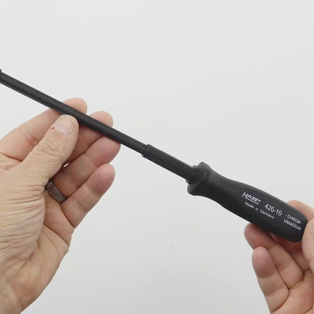 Load video: Hazet 426-10 10mm Flexible Shaft Nut Driver