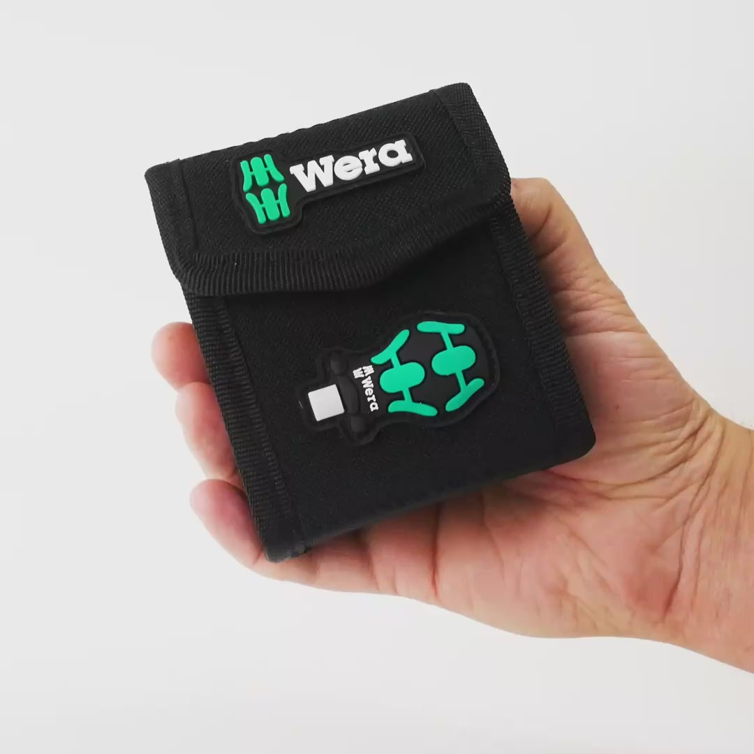 Load video: Wera 057471 Stubby Bit Holder Set 1, 19 Pieces