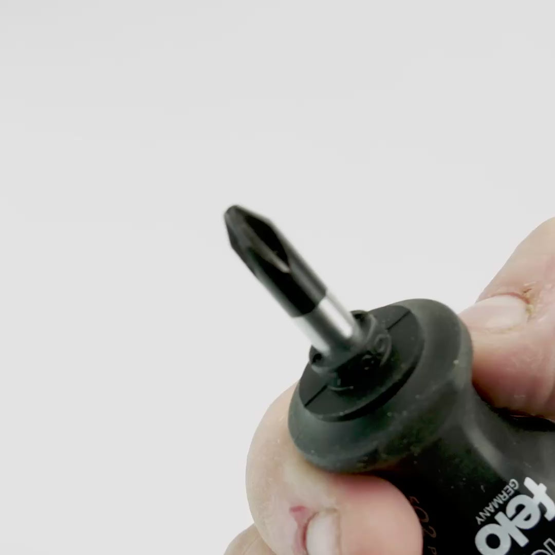 Load video: Felo 22110 #2 x 25mm Phillips Stubby Screwdriver