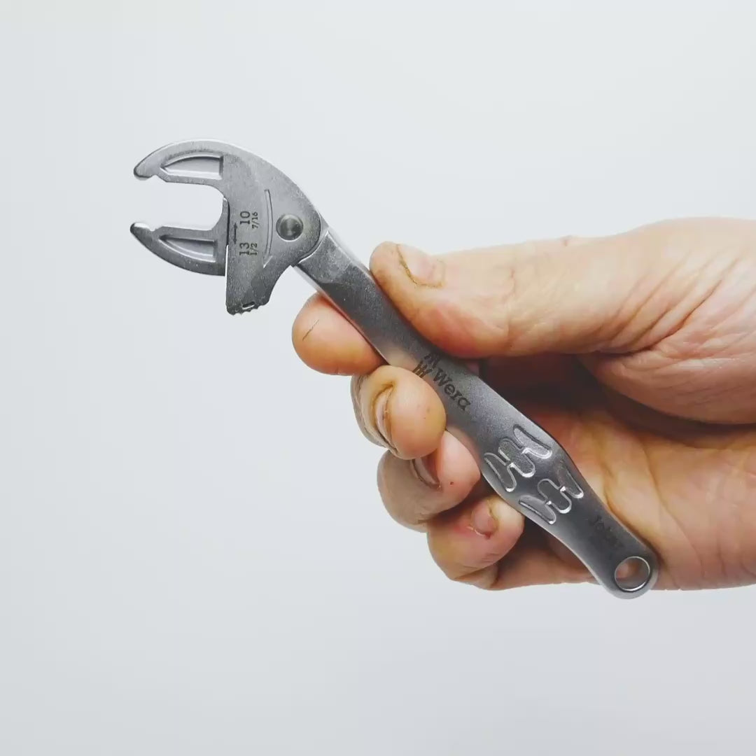 Load video: Wera 020100 Joker 6004 Self-setting Wrench, Small