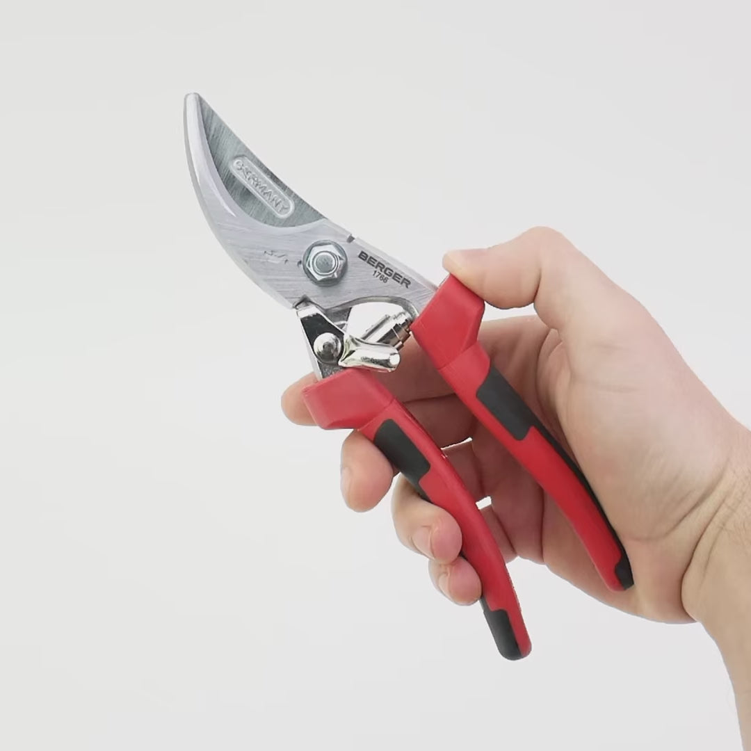 Load video: Berger Pruning Hand Shear, 2C Handle, 8.3"