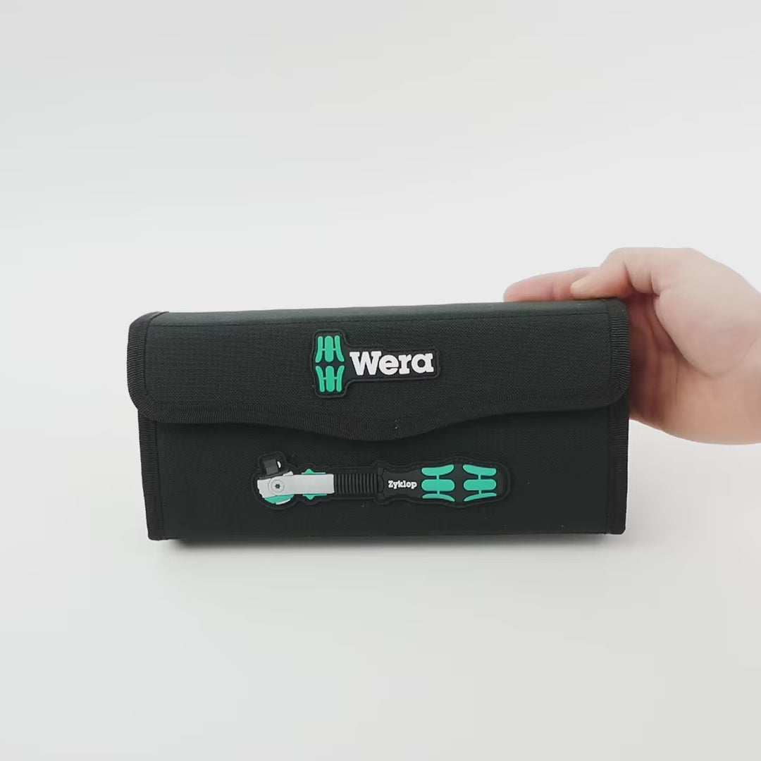 Load video: Wera 004046 Zyklop Speed Ratchet 3/8" Drive Metric Set
