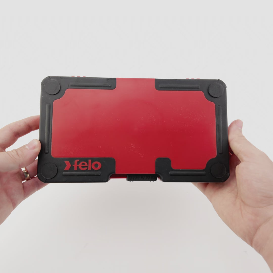 Load video: Felo E-Smart Slim 12-piece Set - Slotted, Phillips, Pozidriv, TORX® Tip Insulated Blades with 2 Handles