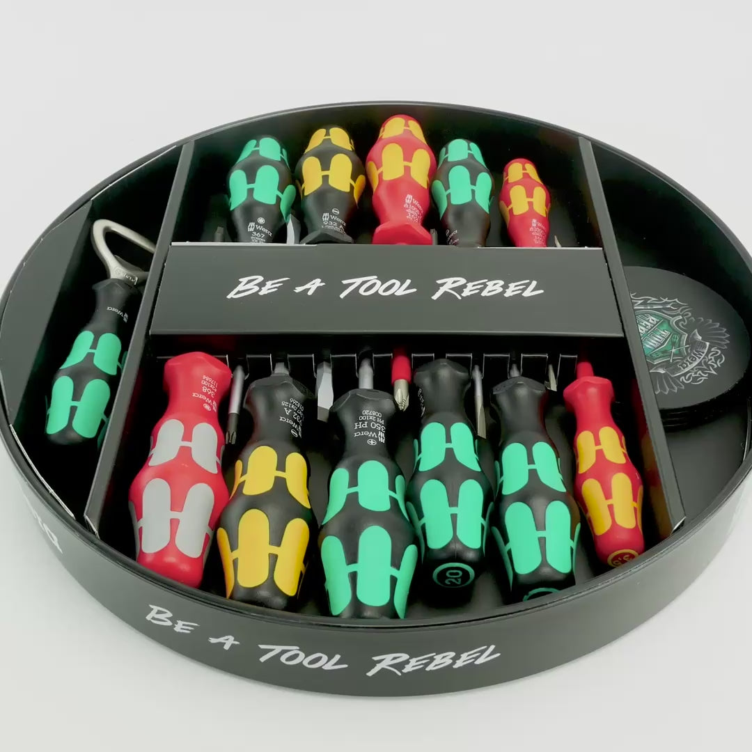 Load video: Wera 134341 "A Round of Screwdrivers" Set, 17 pcs