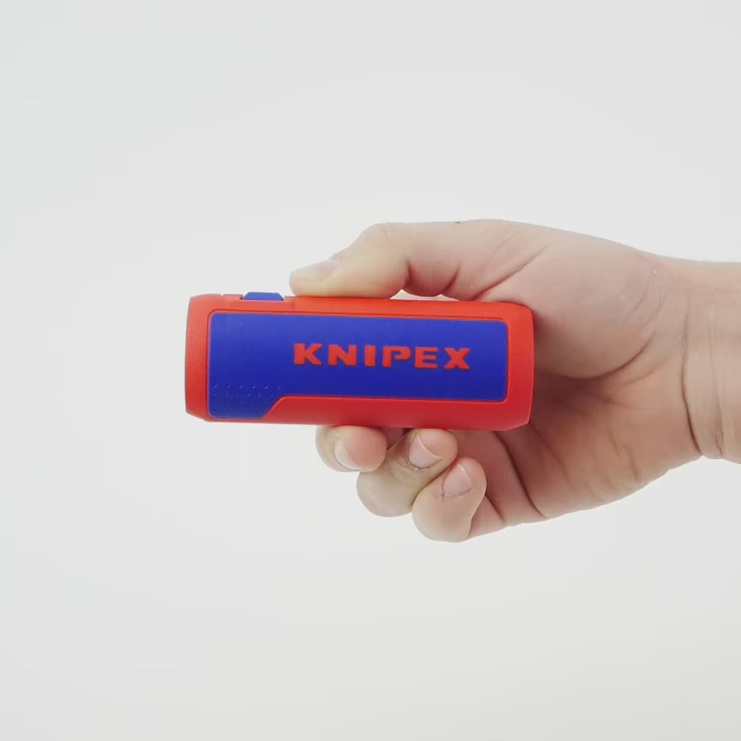 Load video: Knipex TwistCut Corrugated Pipe Cutter, 13-32mm