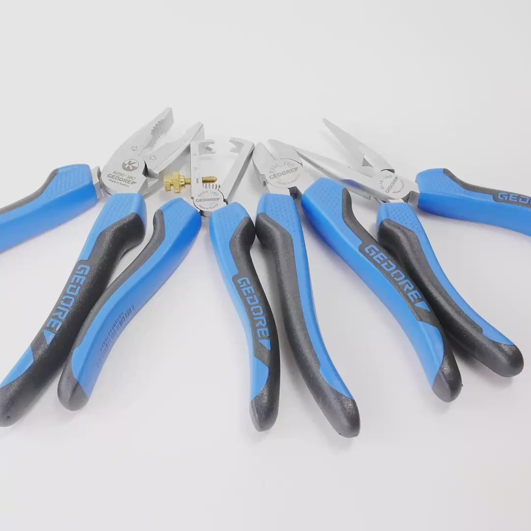 Load video: Gedore S 8200 JC Pliers set, 4 pcs