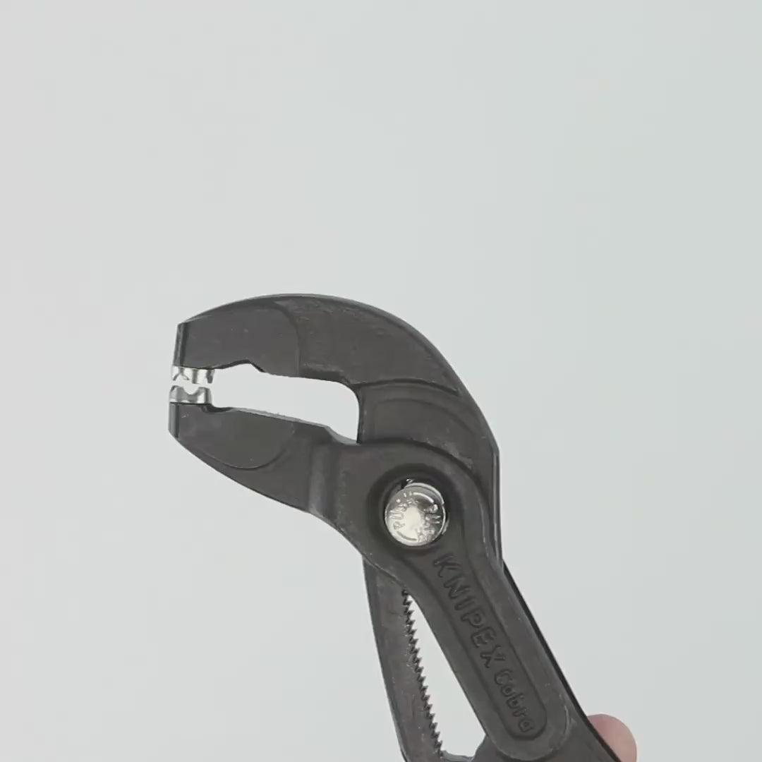 Load video: Knipex 10" Spring Hose Clamp Pliers - Plastic Grip