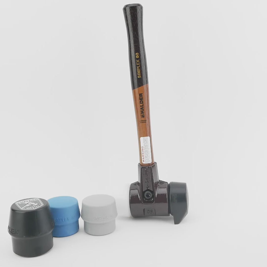 Load video: Halder Simplex 60 Bonus SET with “Stand Up” and Superplastic Face Inserts plus Bottle Opener