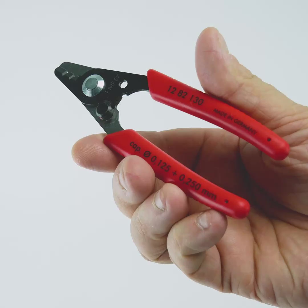 Load video: Knipex Wire Stripper for Fiber Optics