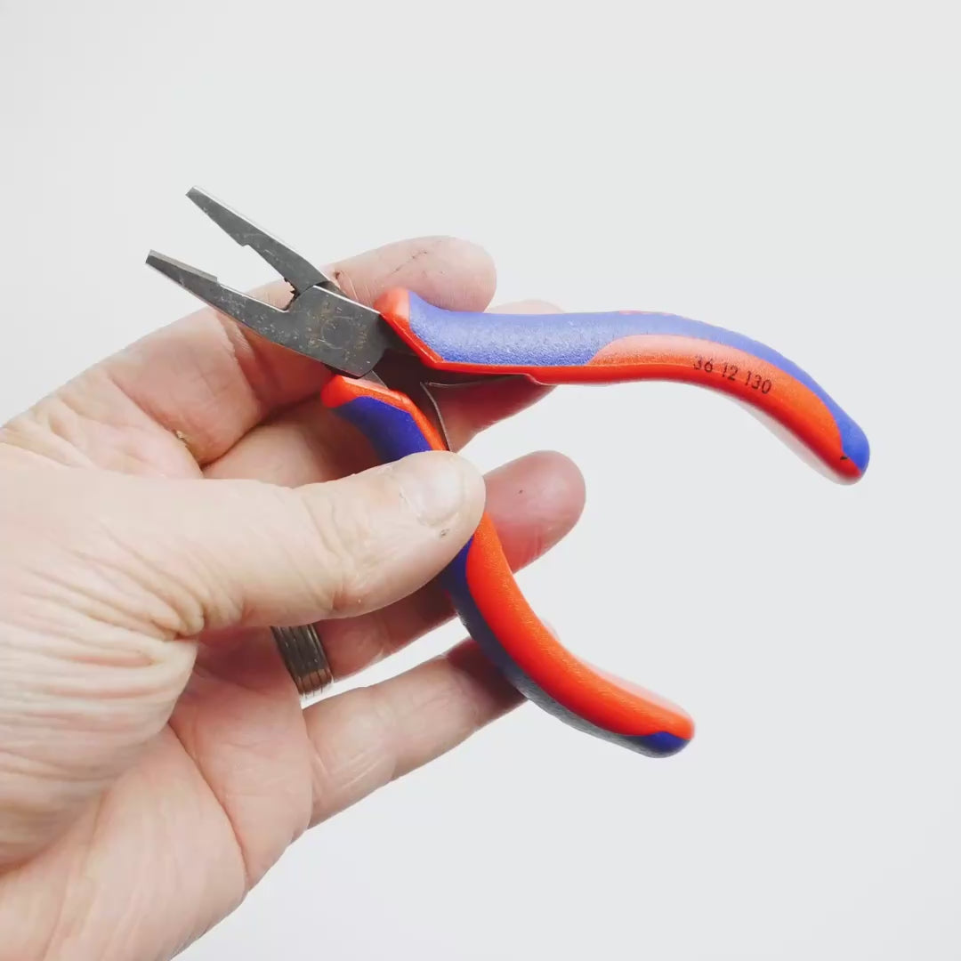 Load video: Knipex Precision Electronics Mounting Pliers (bend) - MultiGrip