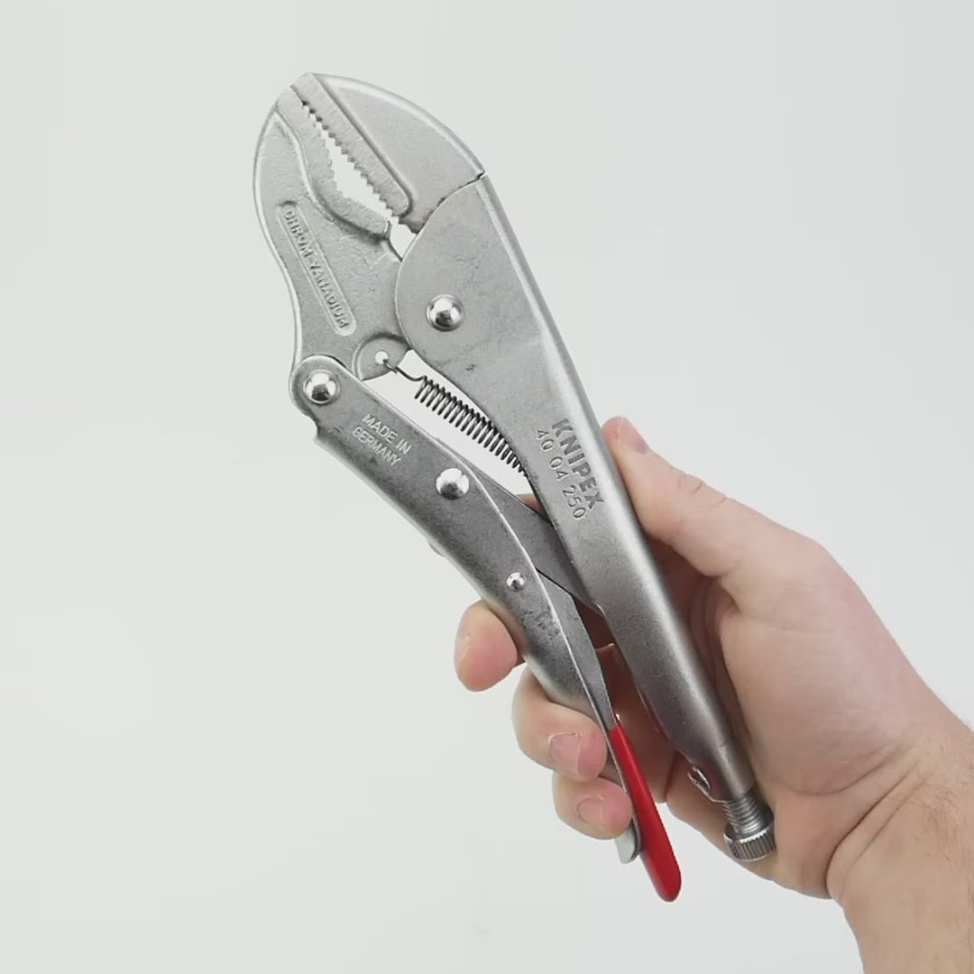 Load video: Knipex 10" Universal Grip Pliers