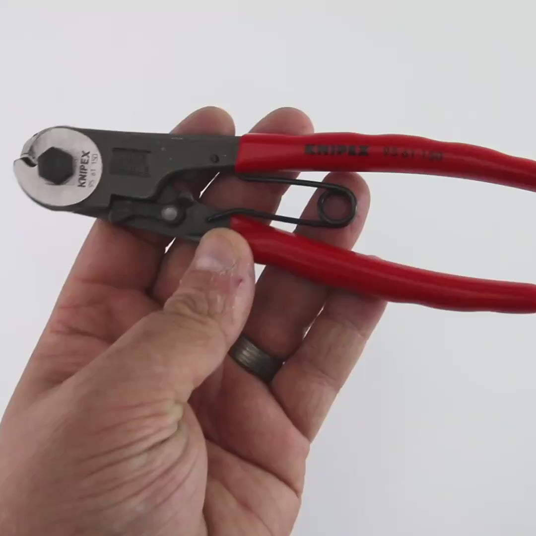Load video: Knipex Bowden Cable Cutter - Plastic Grip