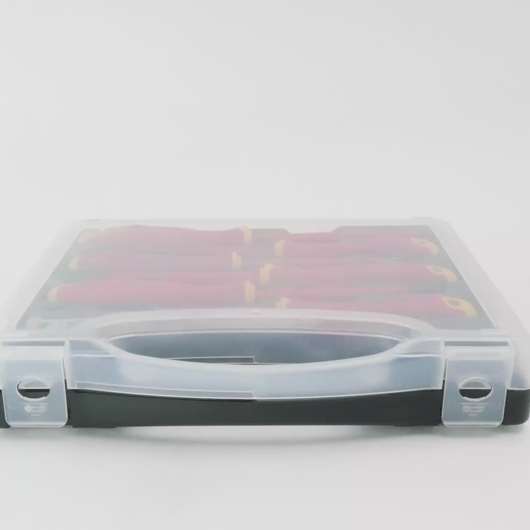 Load video: Felo E-slim Insulated 7 Piece Screwdriver Set