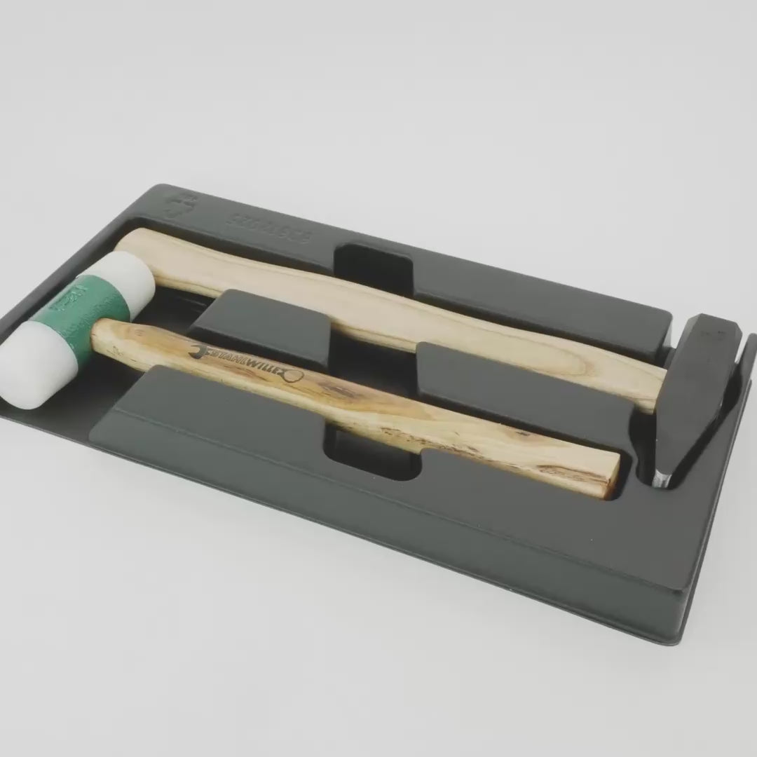 Load video: Stahlwille ES 10956/10960/2 Set of hammers